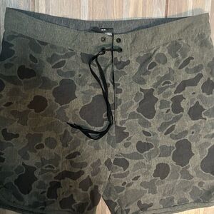 Hurley Green and Black Board Shorts